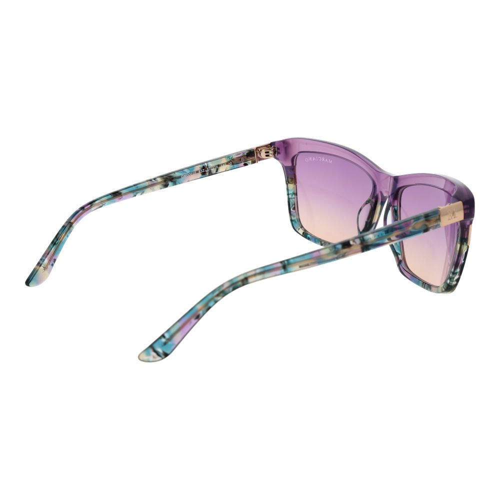 Marciano Women’s Sunglasses – Purple Full-Rim Frame, Gradient Lenses