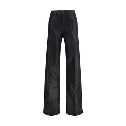 L'Agence Clayton Coated Wide Leg Jeans
