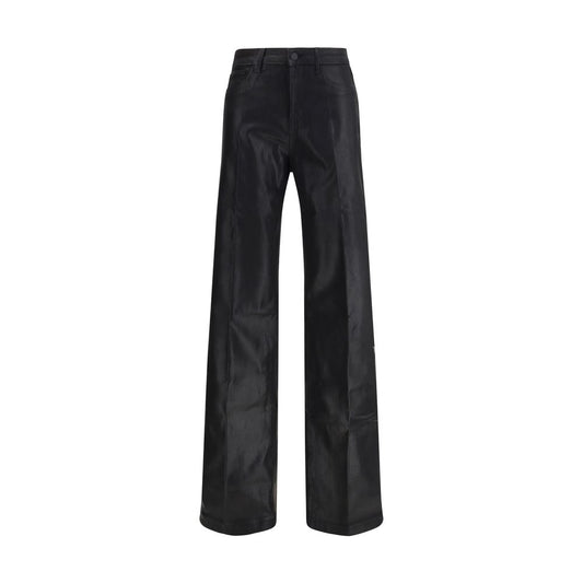 L'Agence Clayton Coated Wide Leg Jeans