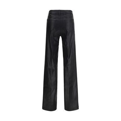 L'Agence Clayton Coated Wide Leg Jeans