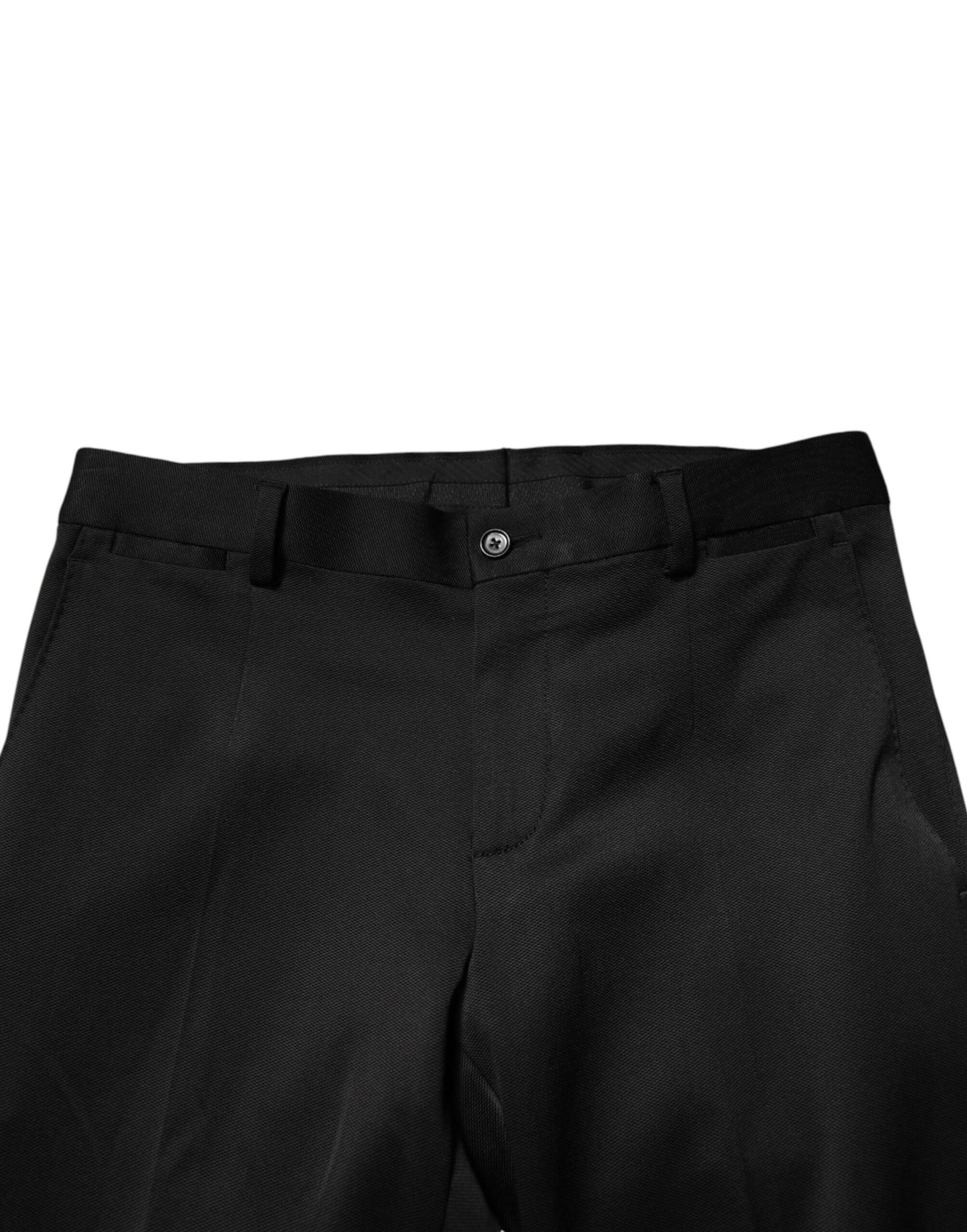 Dolce & Gabbana Black Viscose Dress Formal Men Trousers