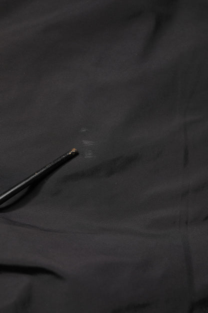 Valentino Black Mid Waist Men Tapered Dress Trouser Pants