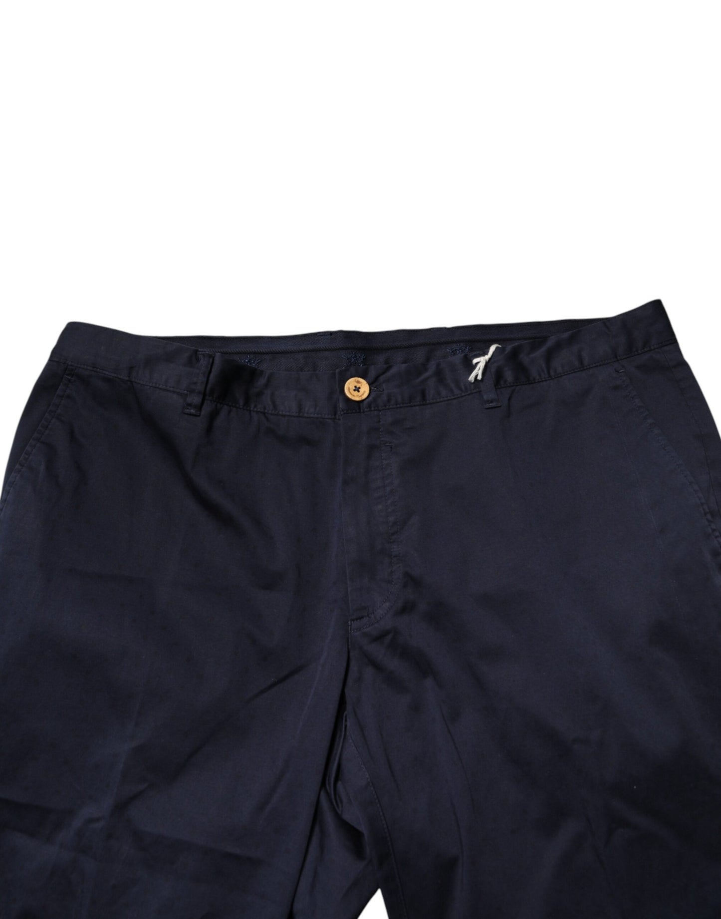 Domenico Tagliente Navy Blue Skinny Chino Mid Waist Men's Pants