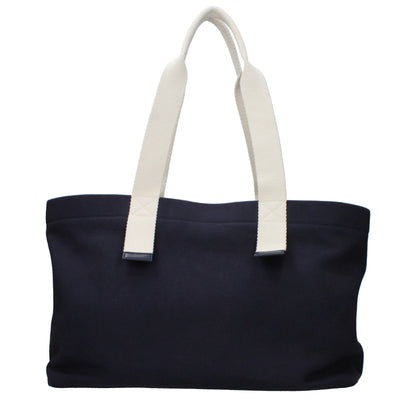 Dolce & Gabbana Blue Canvas Tote Bag