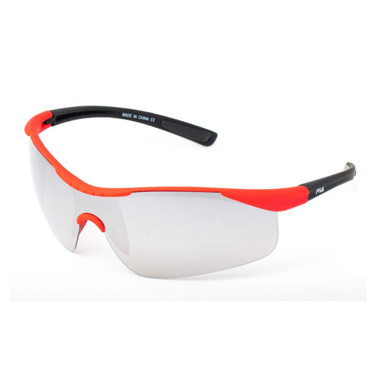Fila Unisex Sunglasses – Red Injected Frame, Clear Lenses