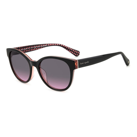 Kate Spade Women’s Sunglasses – Black Acetate Frame, Grey Lenses