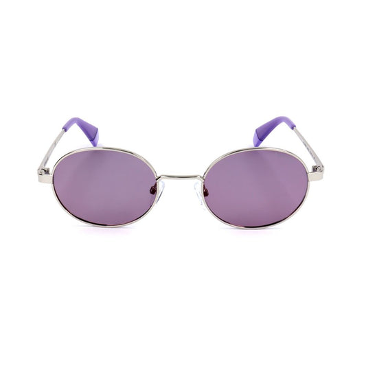 Polaroid Unisex Sunglasses – Silver Metal Frame, Classic Lenses