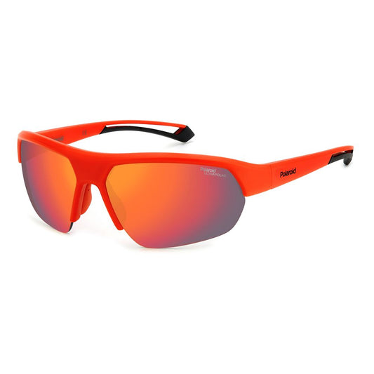 Polaroid Unisex Sunglasses – Red Resin Frame with UV Protection