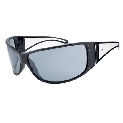Sting Unisex Sunglasses – Black Acetate Frame, Blue Lenses