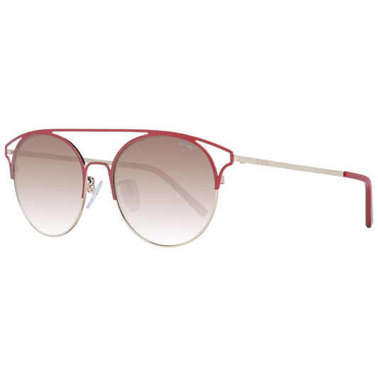 Sting Unisex Metal Sunglasses – Red Mirrored Lenses