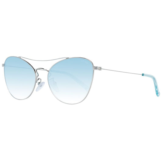 Sting Women’s Sunglasses – Grey Metal Frame, Mirrored Lenses
