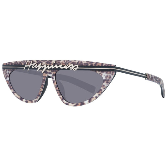 Sting Unisex Sunglasses – Multicoloured Plastic Frame, Mirrored Lenses
