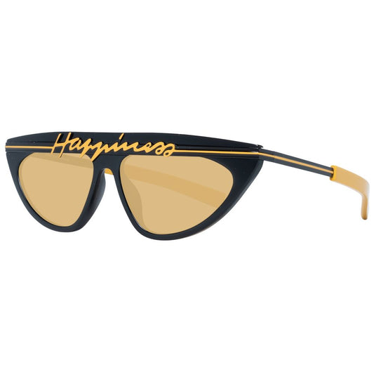 Sting Unisex Sunglasses – Black Plastic Frame, Mirrored Lenses