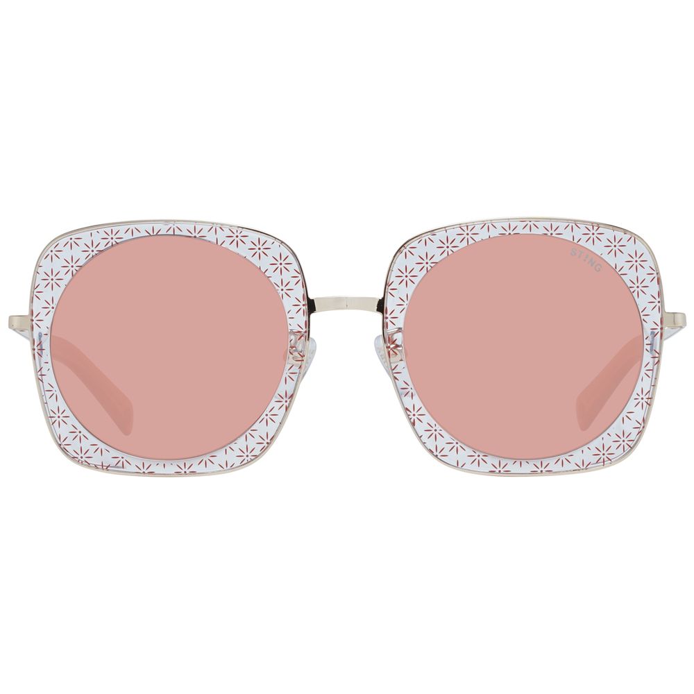Sting Women’s Sunglasses – Pink Metal Frame, Category 2 Lenses