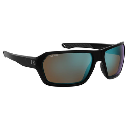 Under Armour Black Resin Sunglasses – Unisex, Black Frame, 64mm Lenses