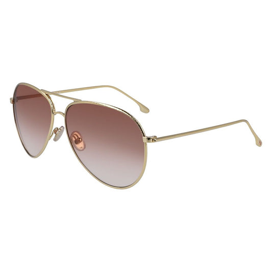 Victoria Beckham Gold Metal Sunglasses - VB203S-712