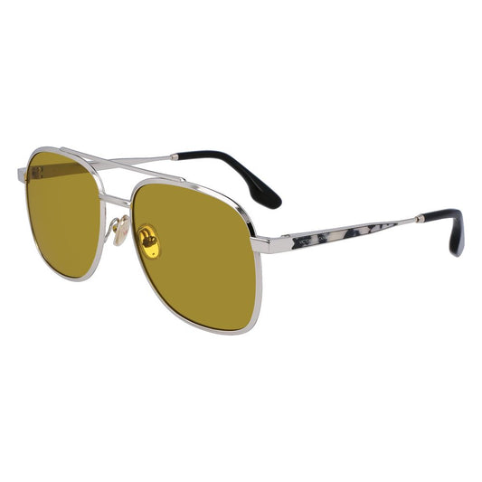Victoria Beckham Gray Metal Sunglasses - Elevate Your Style