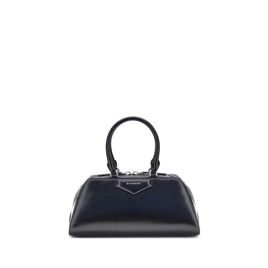Givenchy Black Calf Leather Bos Taurus Antigona East-West Small Handbag