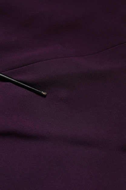 Dolce & Gabbana Violet Embellished Sheath Mermaid Gown Dress