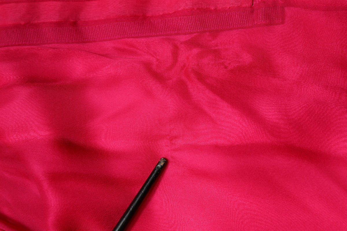 Dolce & Gabbana Pink Silk Embellished A-line Midi Dress