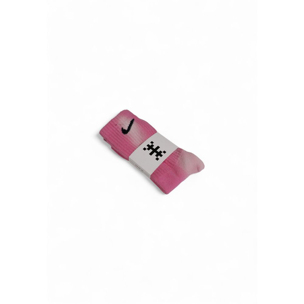 Nike Pink Cotton Socks - Unisex Comfort and Style
