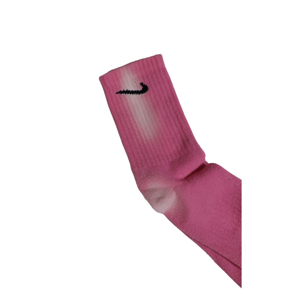 Nike Pink Cotton Socks - Unisex Comfort and Style