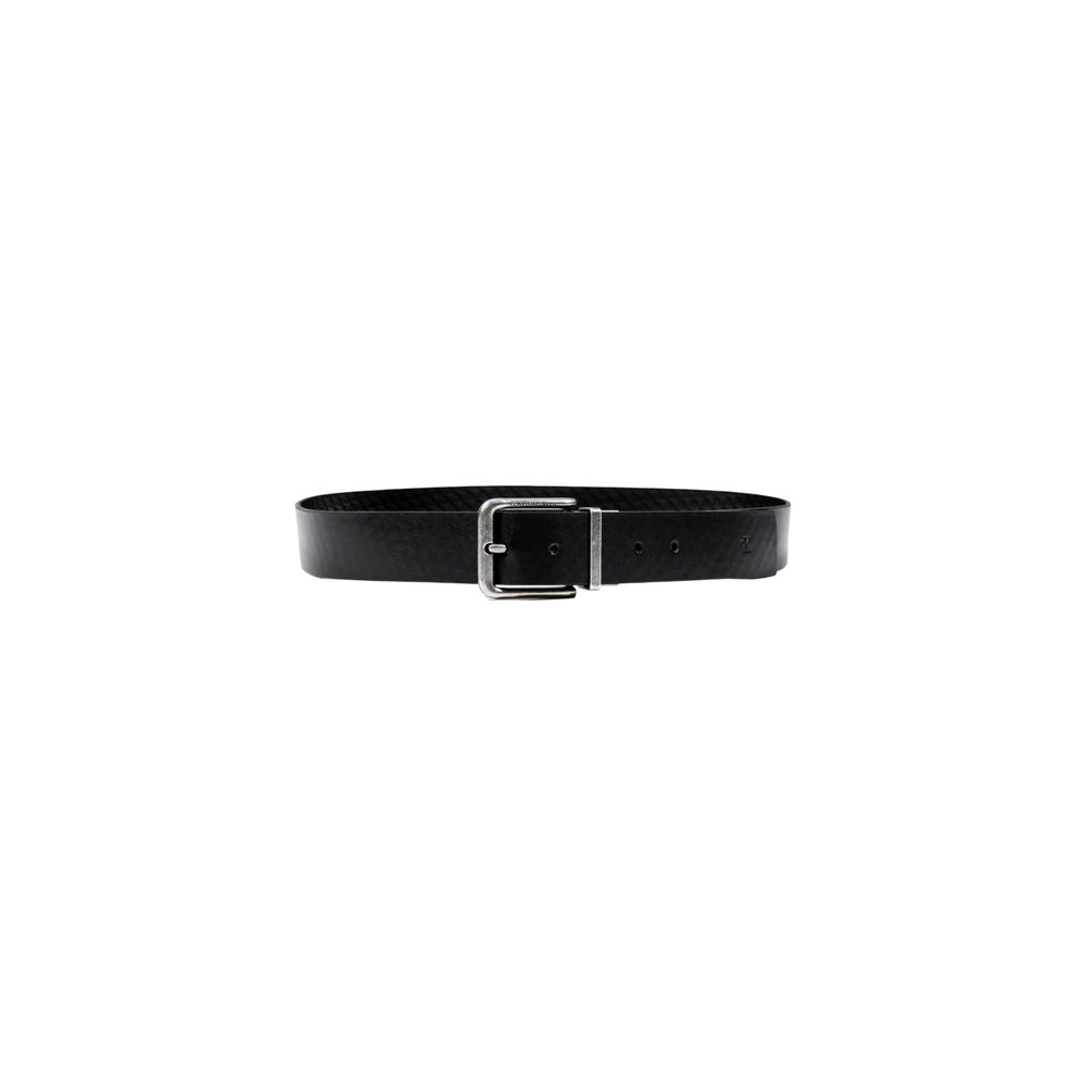 Calvin Klein Black Leather Belt - Classic Casual Reversible 35MM