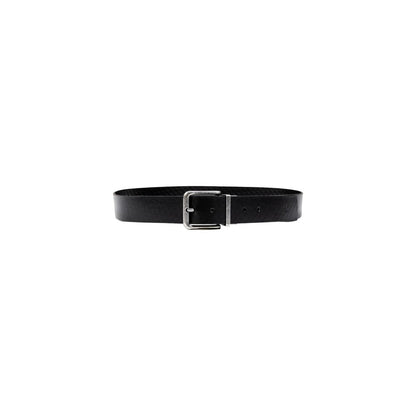 Calvin Klein Black Leather Belt - Classic Casual Reversible 35MM