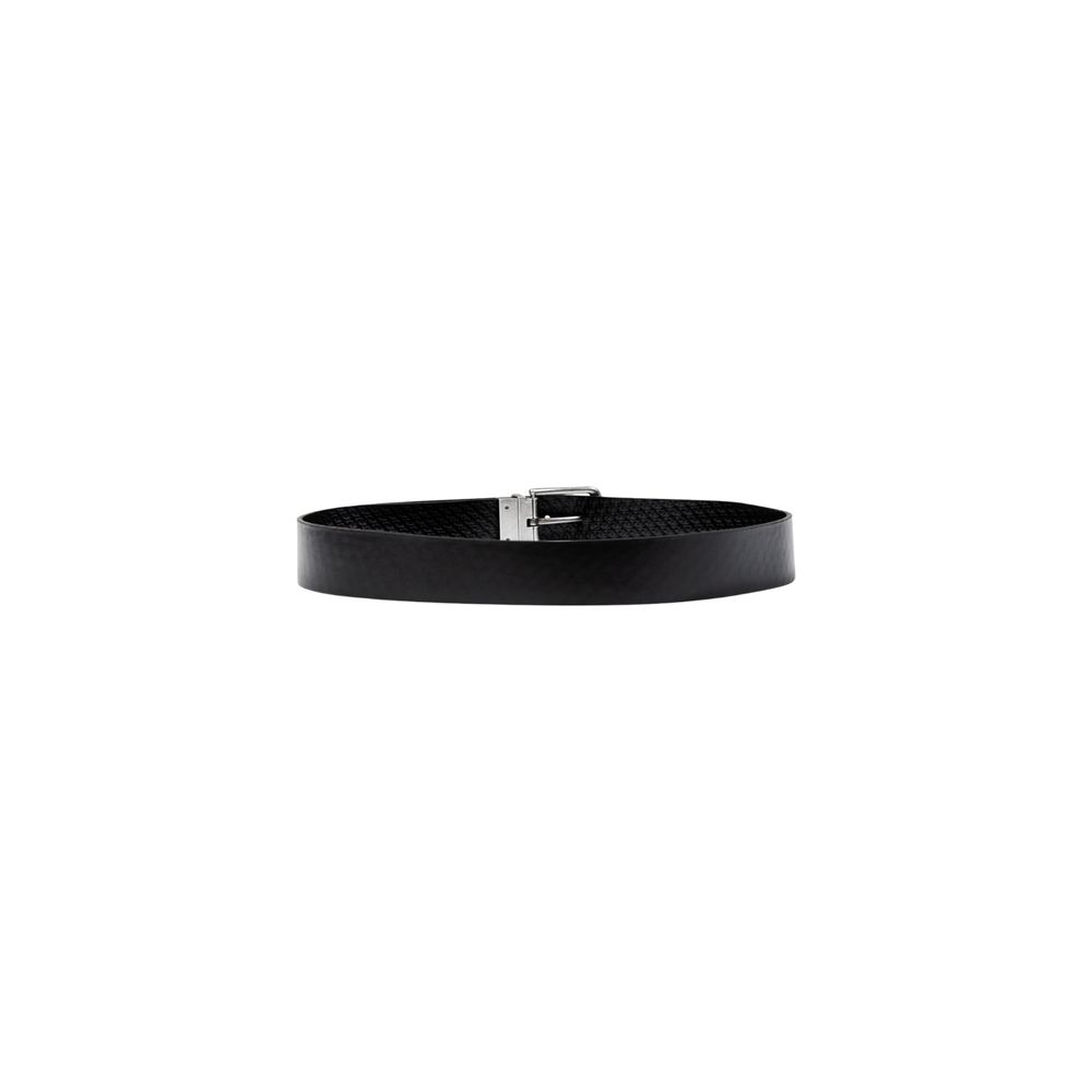 Calvin Klein Black Leather Belt - Classic Casual Reversible 35MM