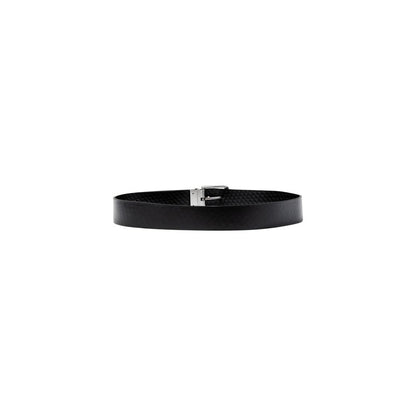Calvin Klein Black Leather Belt - Classic Casual Reversible 35MM