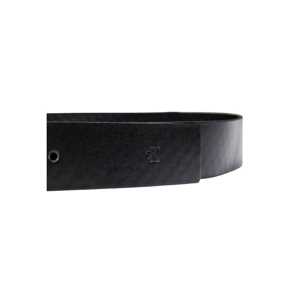 Calvin Klein Black Leather Belt - Classic Casual Reversible 35MM