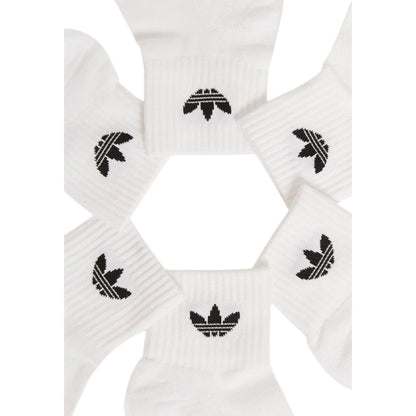 Adidas Originals White Cotton Socks - 6 Pairs