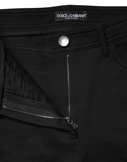 Dolce & Gabbana Black Stretch Skinny High Waist Pants