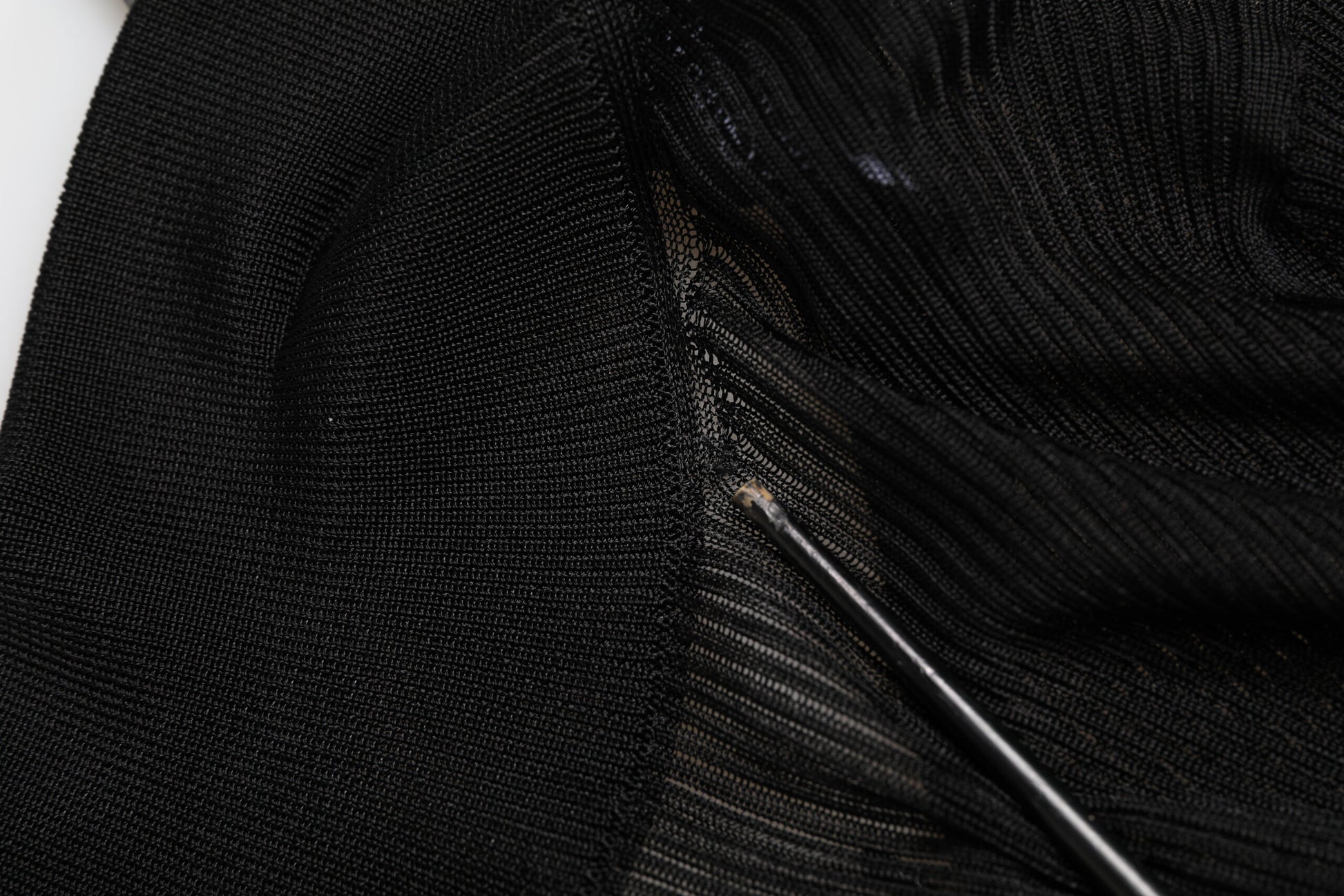 Dolce & Gabbana Black Viscose Turtle Neck Pullover Top