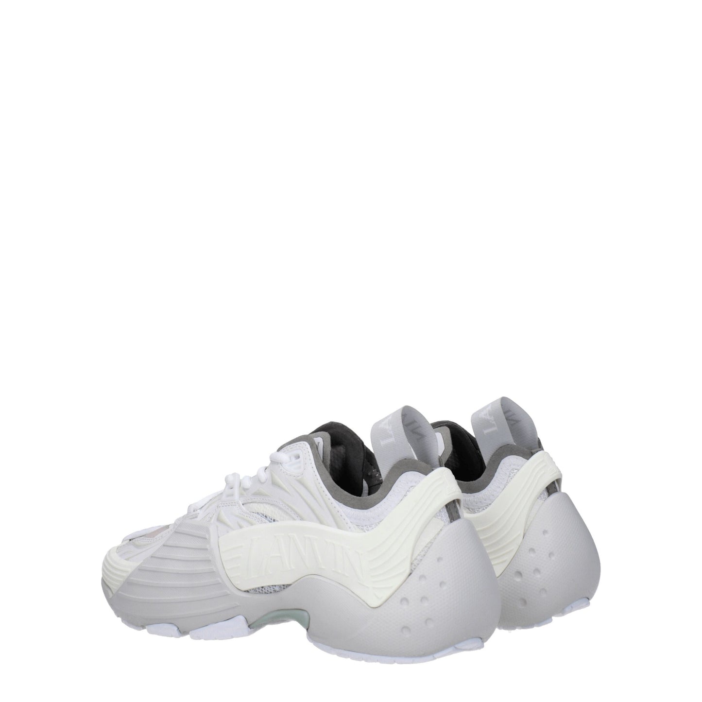 Lanvin White Leather Athletic Sneakers