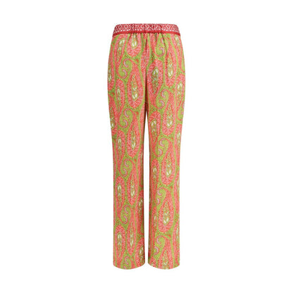 Etro Multicolor Polyester Bootcut Trousers