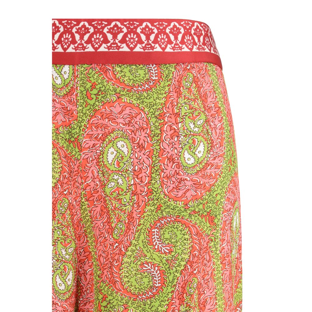 Etro Multicolor Polyester Bootcut Trousers