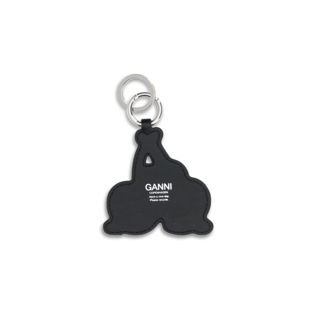 Ganni Multicolor Recycled Leather Cherry Keychain