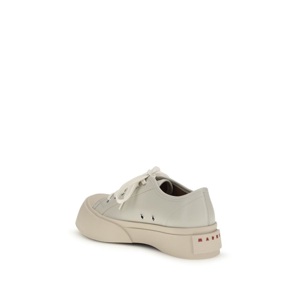 Marni White Napa Leather / Calf Bos Taurus Sneakers