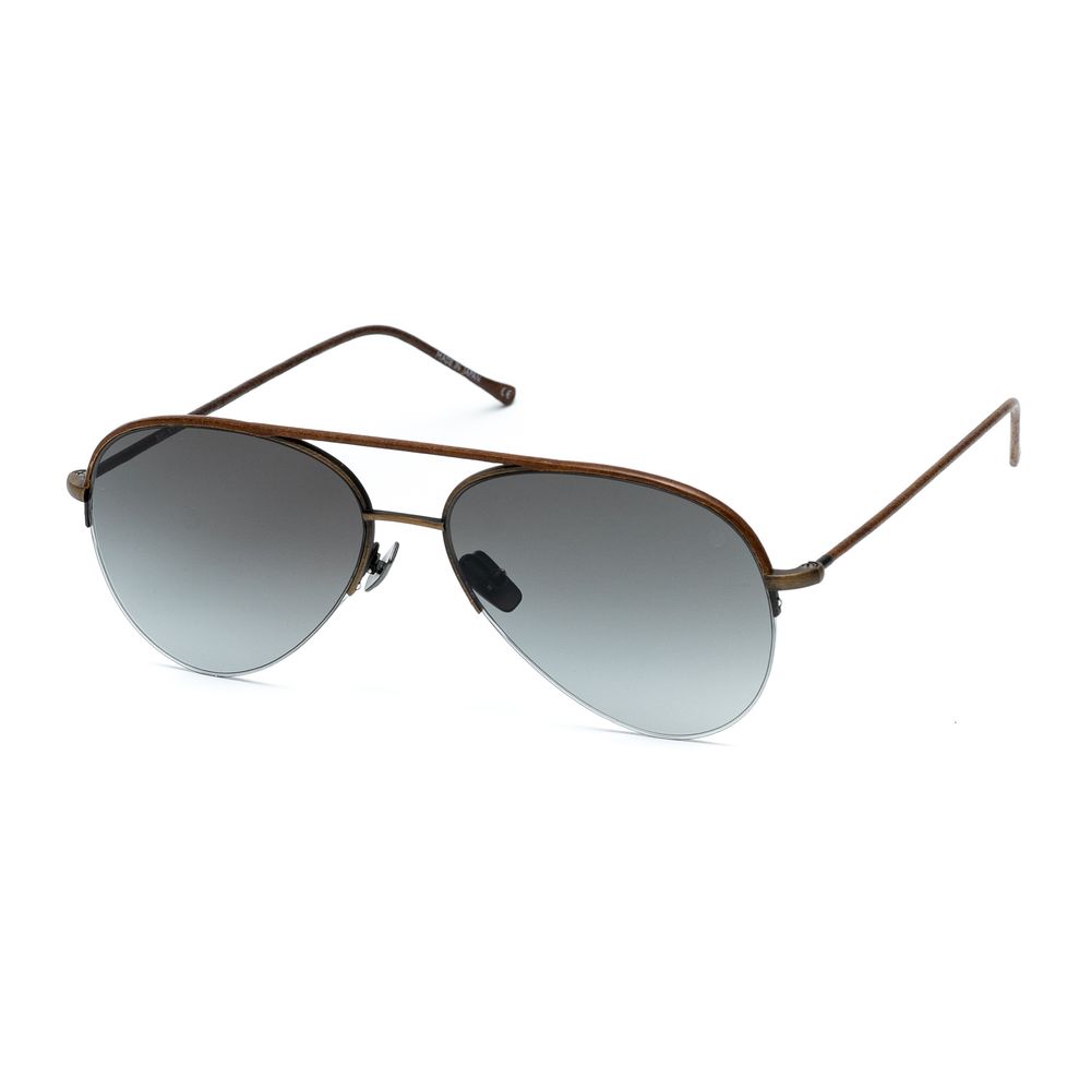 Belstaff Men's Sunglasses – Brown Titanium Frame with Grey Lenses