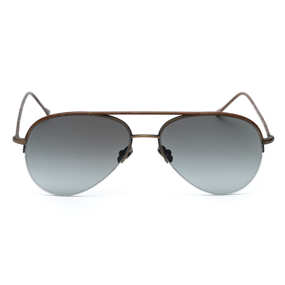 Belstaff Men's Sunglasses – Brown Titanium Frame with Grey Lenses