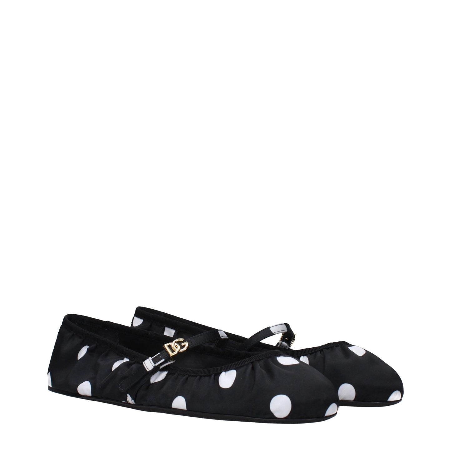 Dolce & Gabbana Black & White Polka Dot Ballet Flats