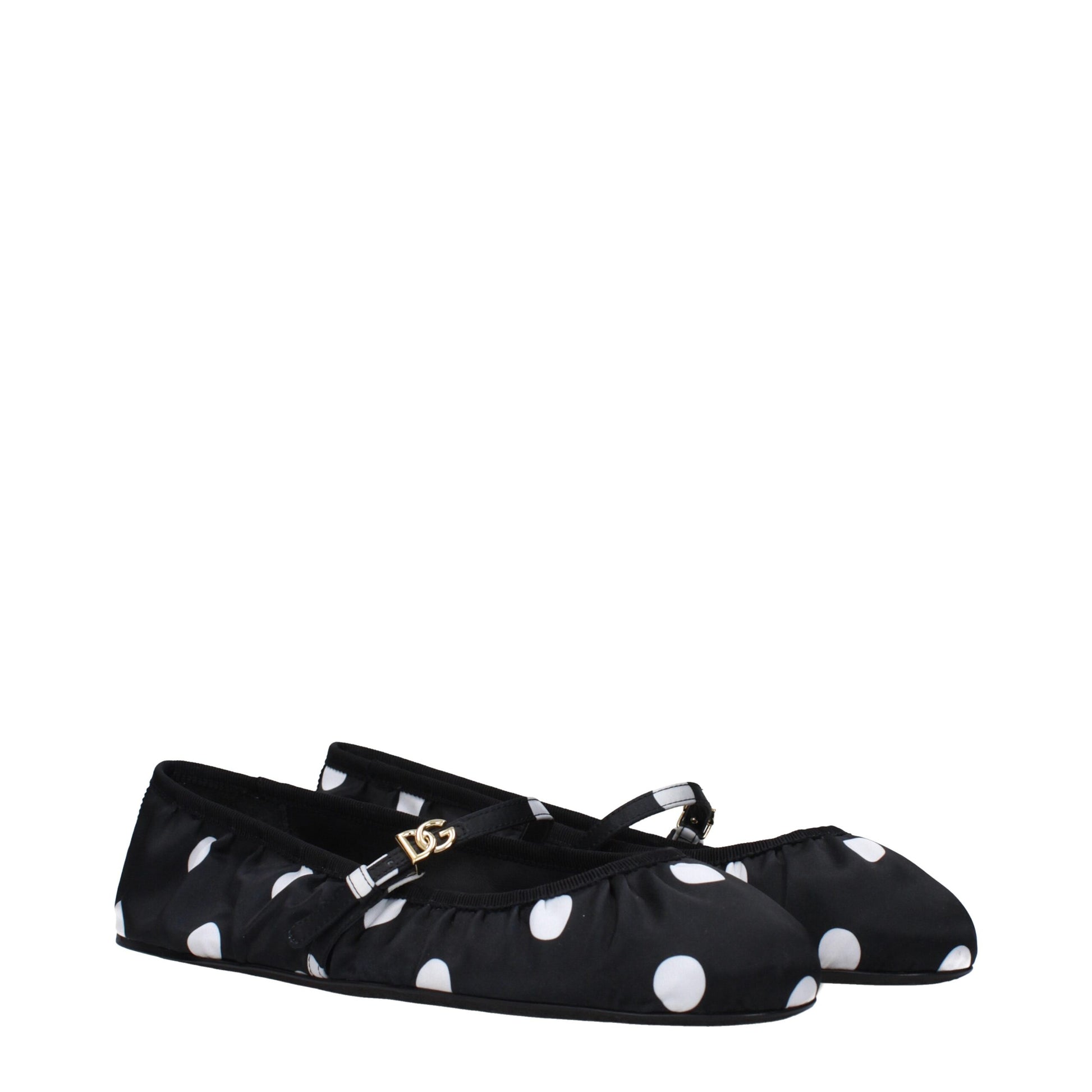 Dolce & Gabbana Black & White Polka Dot Ballet Flats