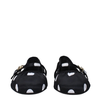 Dolce & Gabbana Black & White Polka Dot Ballet Flats