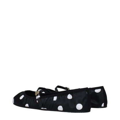 Dolce & Gabbana Black & White Polka Dot Ballet Flats