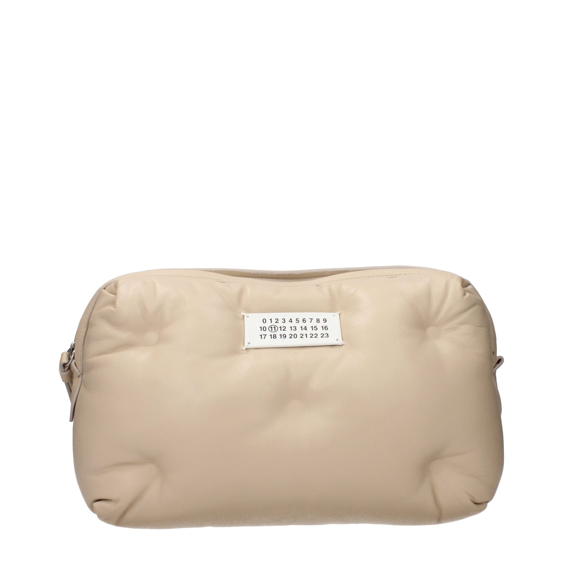 Maison Margiela Beige Leather Glam Slam Camera Bag