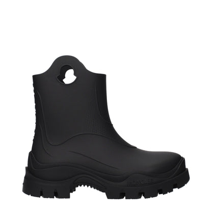 Moncler Black Misty Rubber Rain Boots