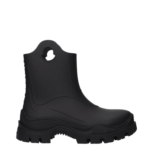 Moncler Black Misty Rubber Rain Boots