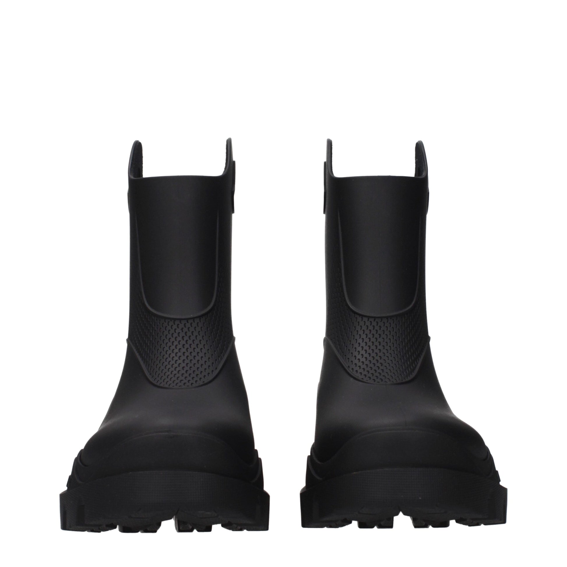 Moncler Black Misty Rubber Rain Boots