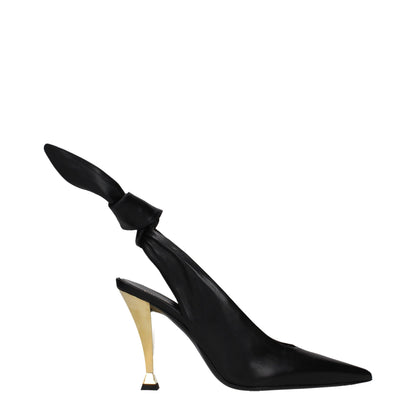 Givenchy Black Leather High Heel Pumps - Timeless Elegance Redefined